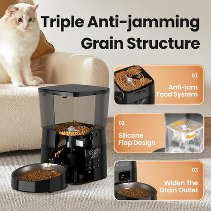 automatic pet feeder smart control cat dog food dispenser