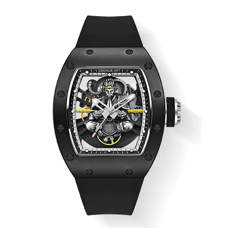 Cronus art  automatic watch luminous skeleton monkey king design