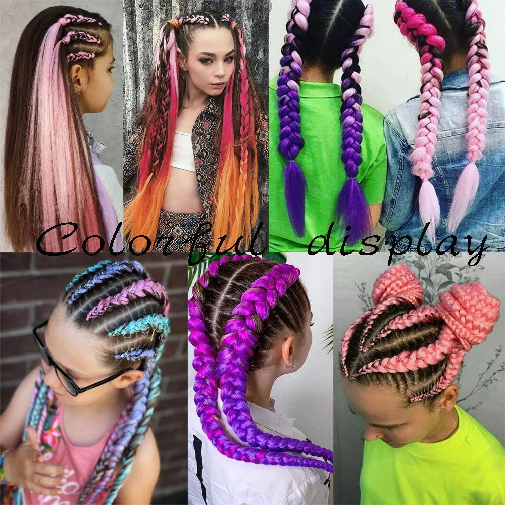 24 inch braids extensions braiding hair color hair for children braid