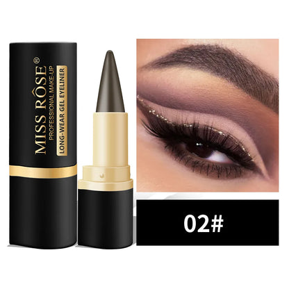 Miss Rose black Kajal long-lasting waterproof gel eye shadow eyeliner pencil