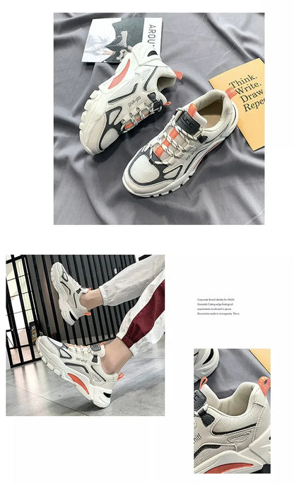 2024 lightweight comfortable male sport sneakers. Mesh breathable, outdoor fashion.