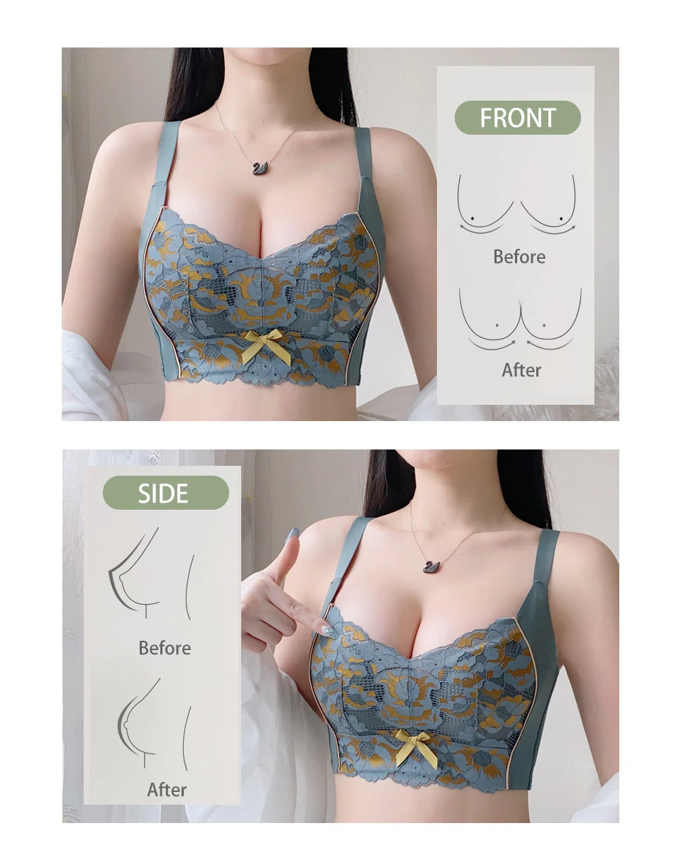 fallsweet push-up bra for women plus size comfortable brassiere