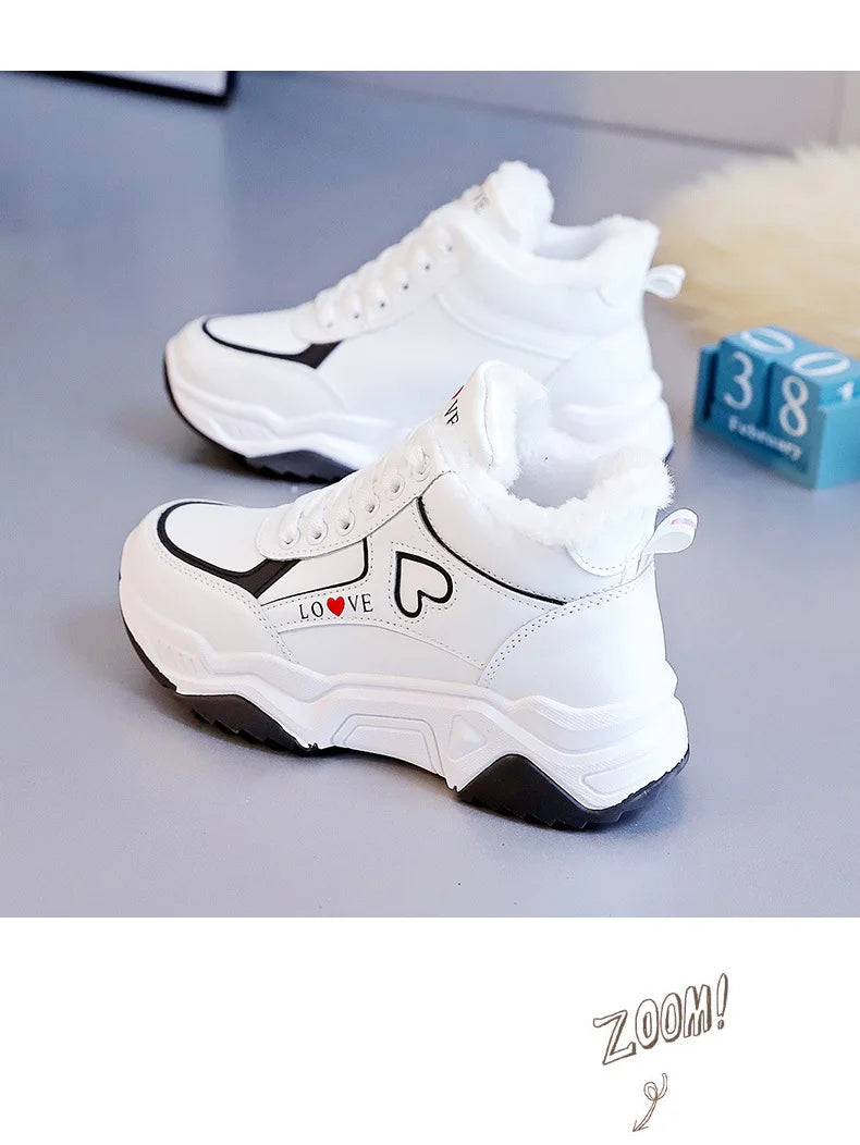 Sneakers Women Casual Shoes  Lace-up LOVE design