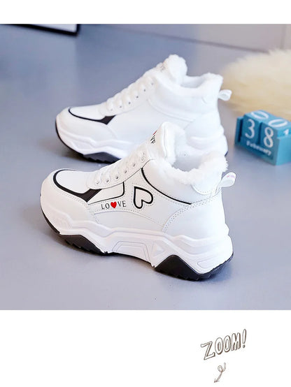 Sneakers Women Casual Shoes  Lace-up LOVE design