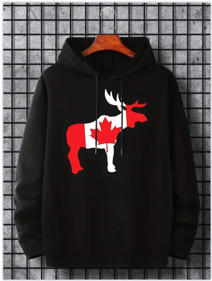 Hoodies  Leaf Canada  Casual Pullover Hooded