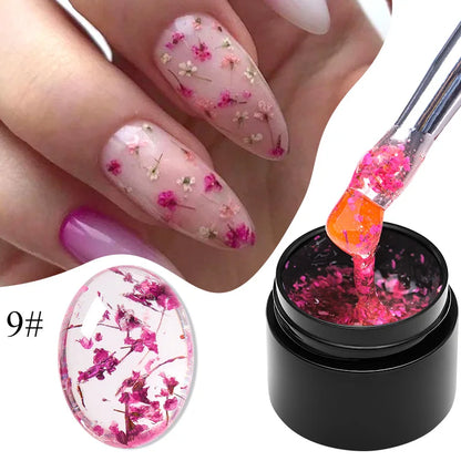 Natural flower fairy nail art gel, soak off UV LED painting varnishes for nails