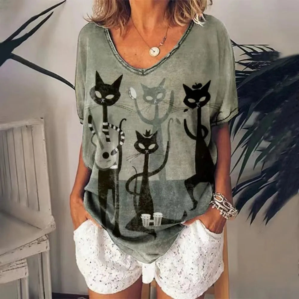 women clothes street wear cats designs