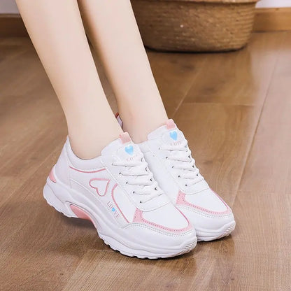 Sneakers Women Casual Shoes  Lace-up LOVE design