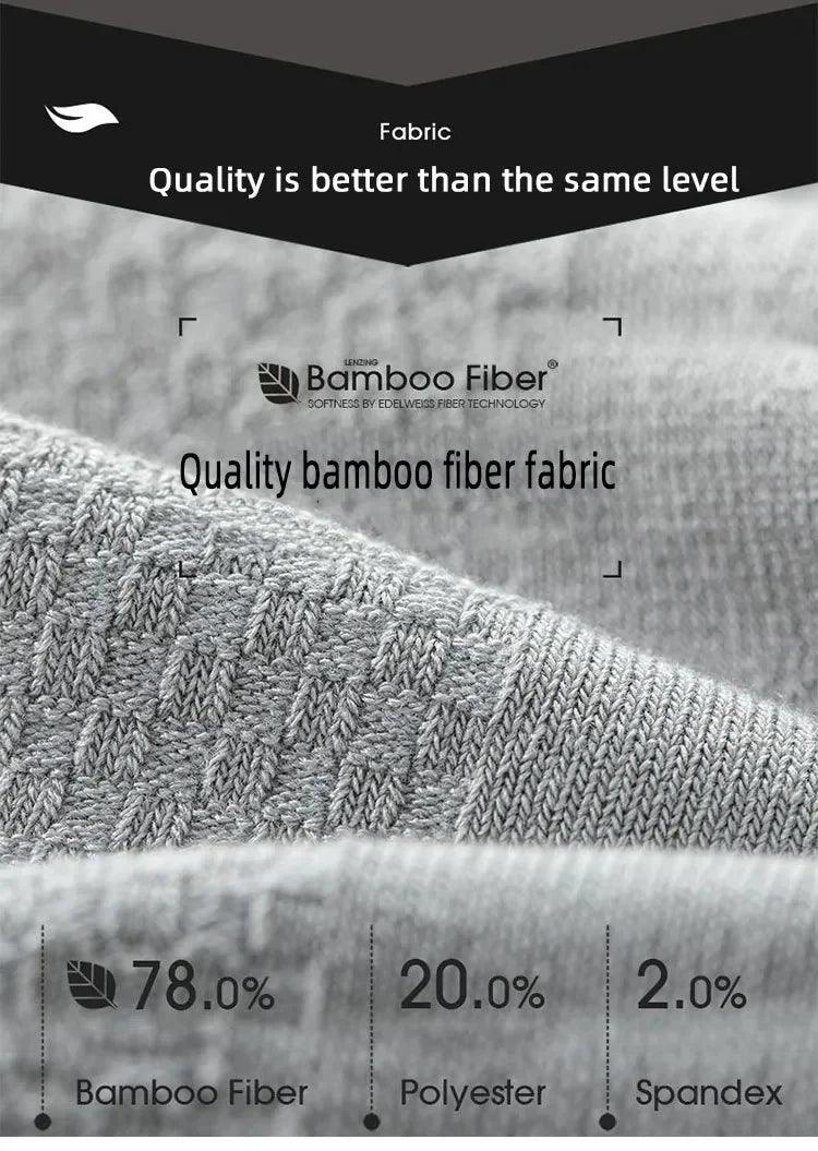 5Pairs bamboo fabric socks high quality bamboo fiber breathable antibacterial - ARI