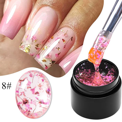 Natural flower fairy nail art gel, soak off UV LED painting varnishes for nails