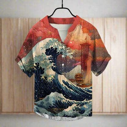 ARI High Quality , shirt , with Japanese  Arts ,