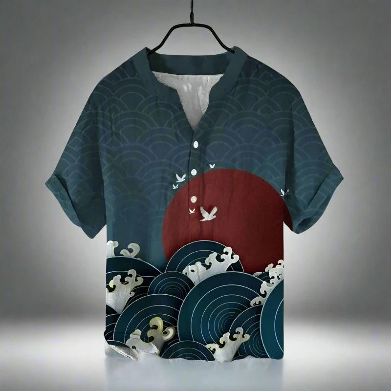 ARI High Quality , shirt , with Japanese  Arts ,