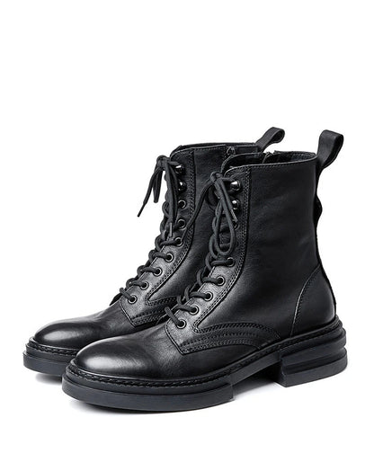 Leather  Boots For Man Thick Fashion Shoes