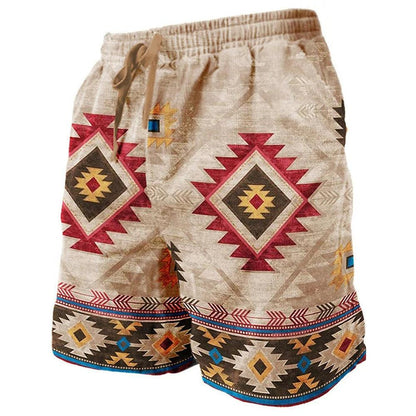 Stylish shorts men vintage casual board shorts - ARI