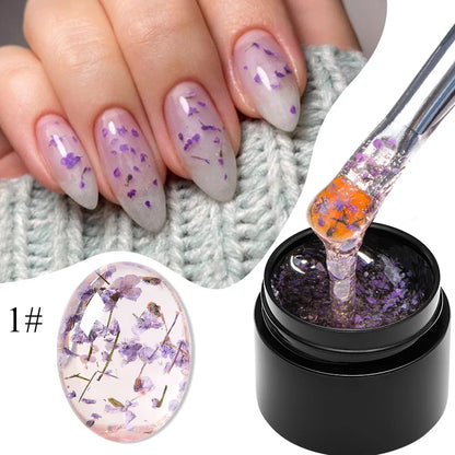 Natural flower fairy nail art gel, soak off UV LED painting varnishes for nails