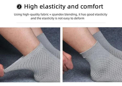 5Pairs bamboo fabric socks high quality bamboo fiber breathable antibacterial - ARI