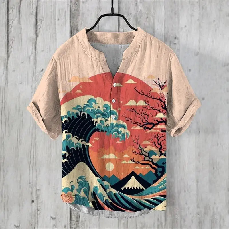 ARI High Quality , shirt , with Japanese  Arts ,