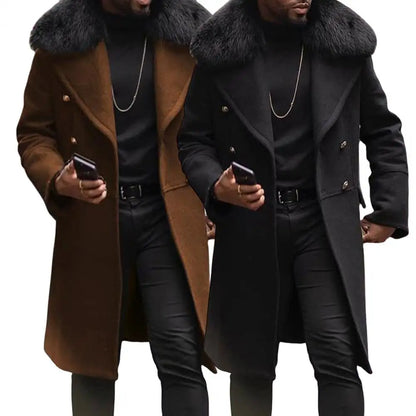 Fashion Men Winter British  Overcoat  Male Woollen Coat