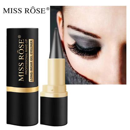 Miss Rose black Kajal long-lasting waterproof gel eye shadow eyeliner pencil