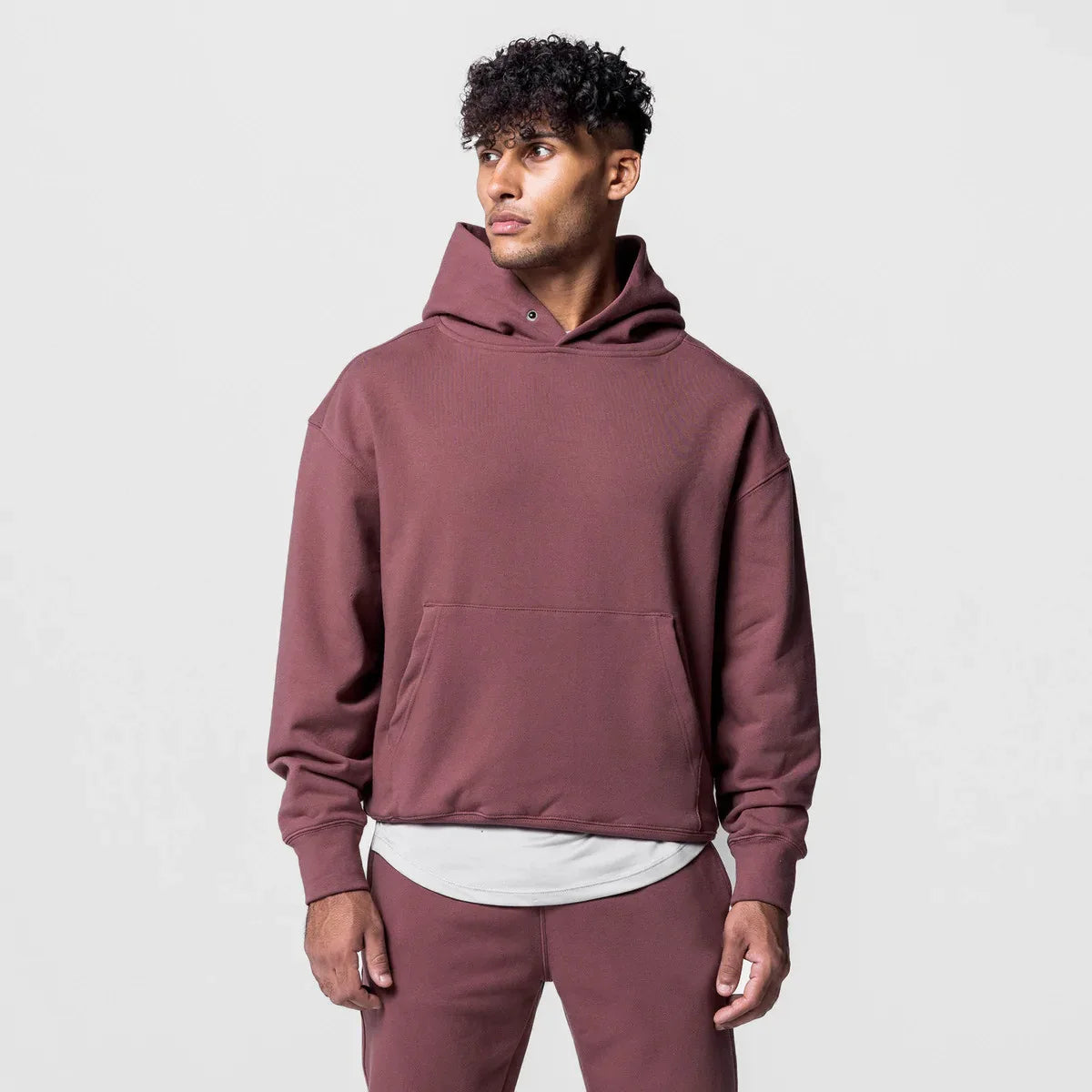 heavyweight cotton hoodie loose fitting amazing street style