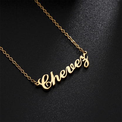 your name on Necklace  Stainless Steel Jewelry