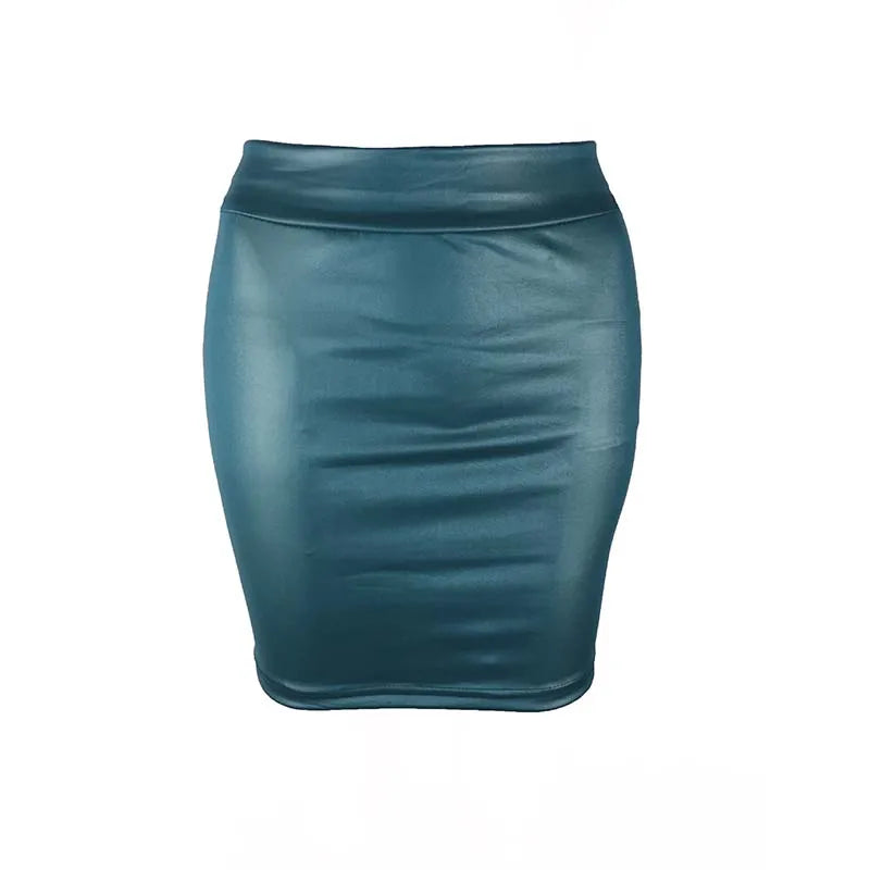 Korean style slim leather skirt