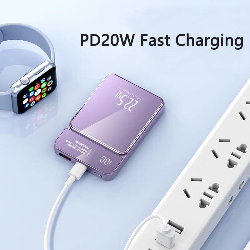 20000mah display magnetic power bank for mobiles - ARI