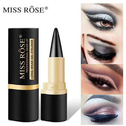 Miss Rose black Kajal long-lasting waterproof gel eye shadow eyeliner pencil