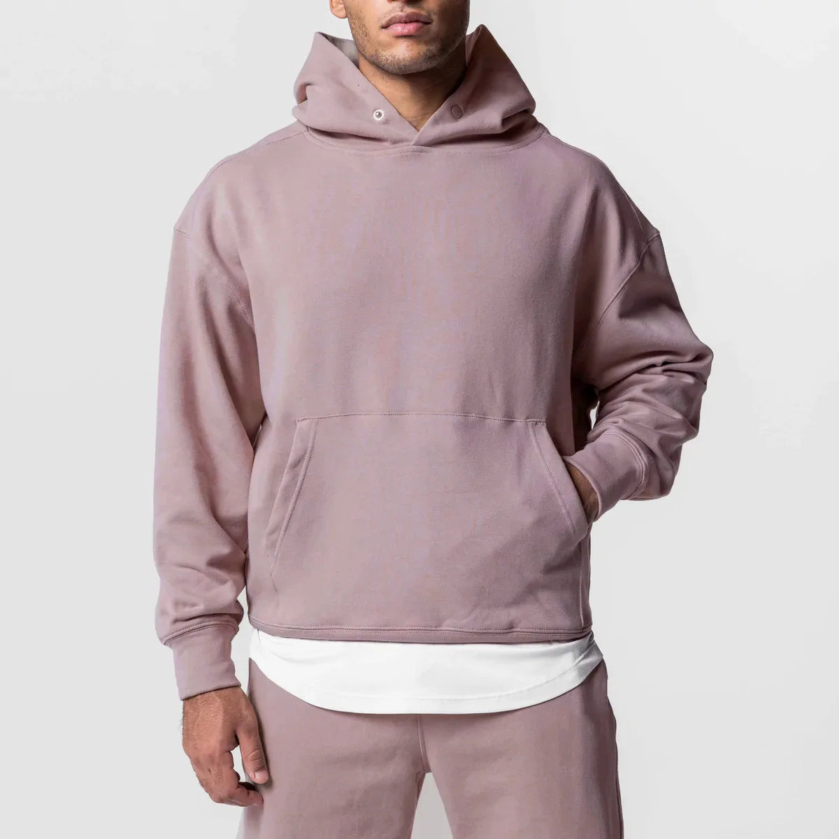 heavyweight cotton hoodie loose fitting amazing street style