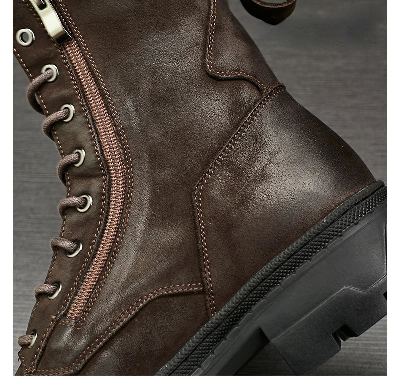 Italian boots made from luxury genuine leather. Designer fashion, handmade.