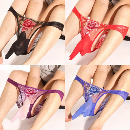 men elastic  seamless male ultra thin  panties