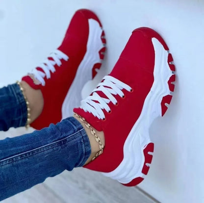 Women Canvas Sneakers Shoes Shoes Lace-Up Shoes