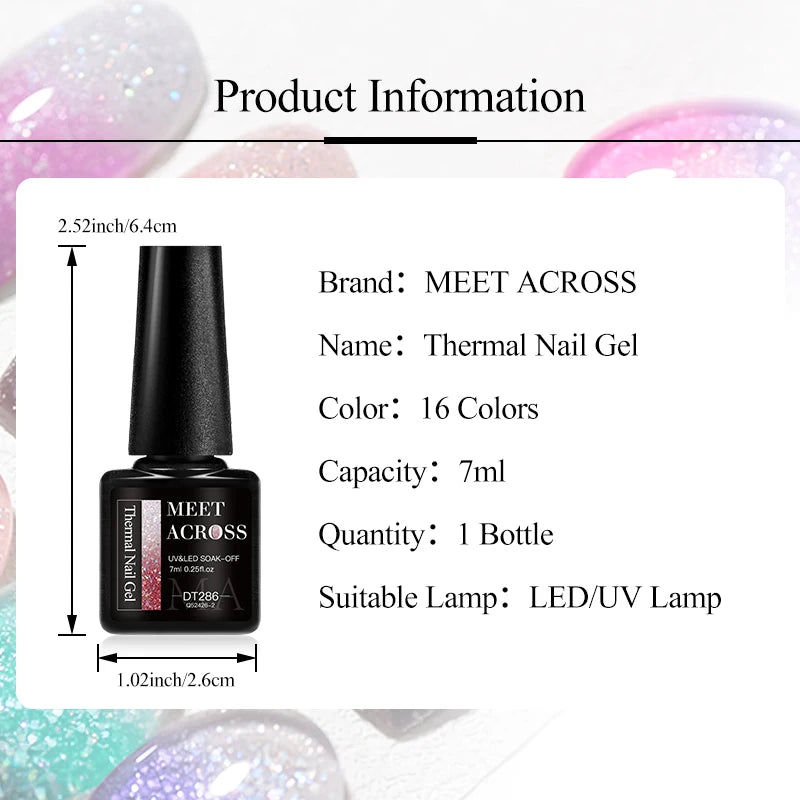 thermal gel nail polish 3 layers temperature color changing semi permanent uv gel varnish nails