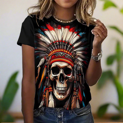 summer women indian  casual short sleeve t-shirt oversized streetwear