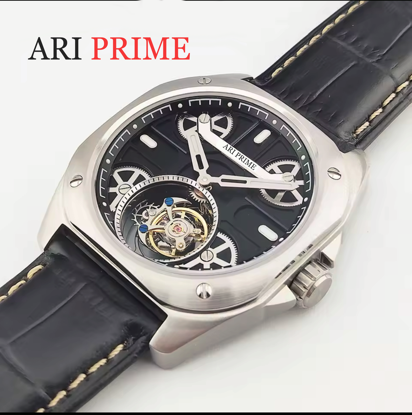 ARI PRIME Tourbillon watch mechanical movement Stainless steel