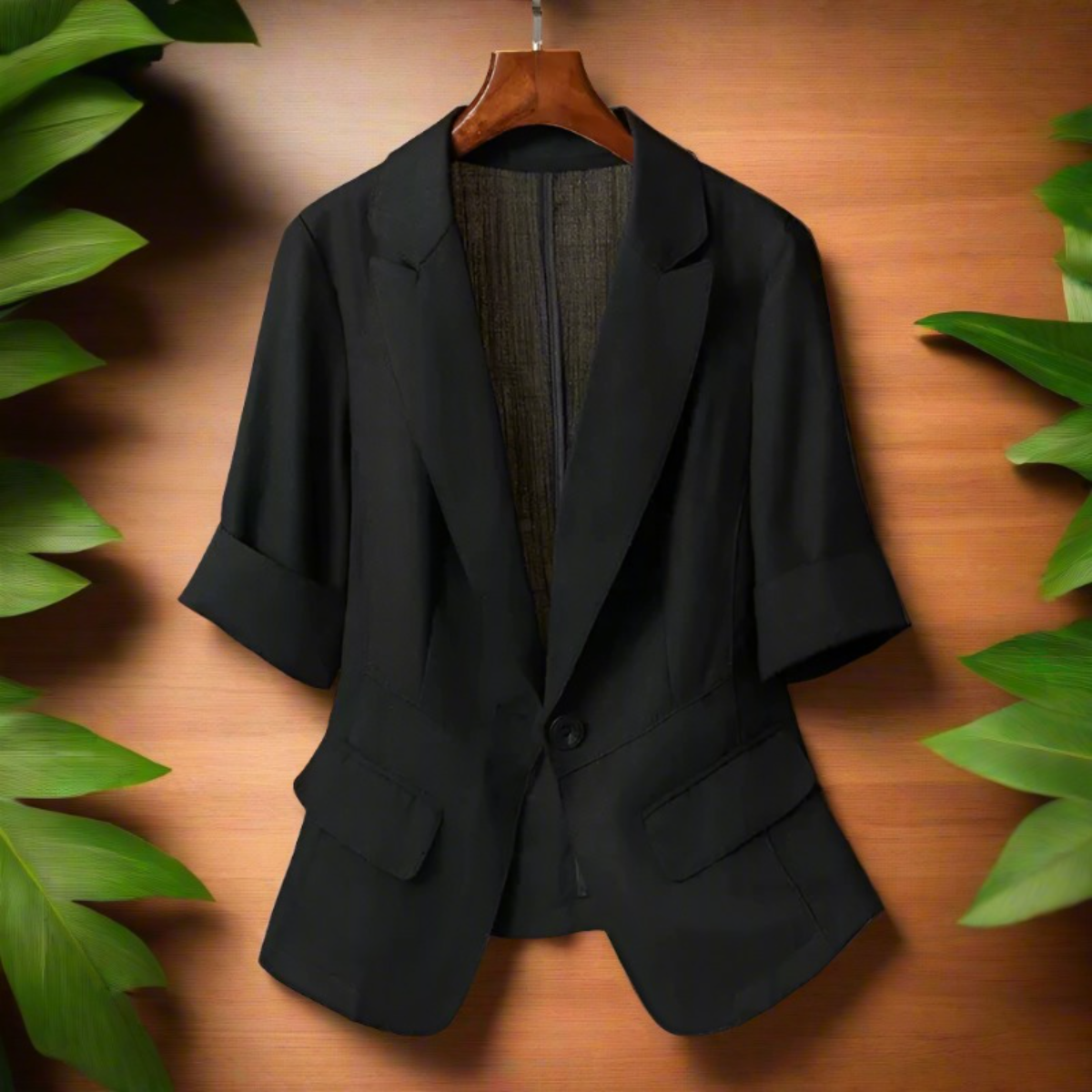 collar single button short sleeve women's jacket new fashion suit blazer short jackets coat